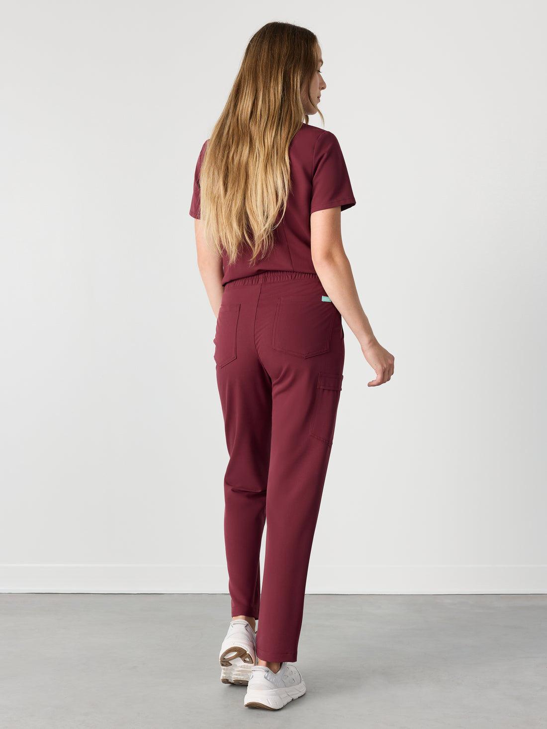 JULIETA RE-GARDE™ - BURGUNDY - Straight Cut Scrub Pants - SILVADUR™