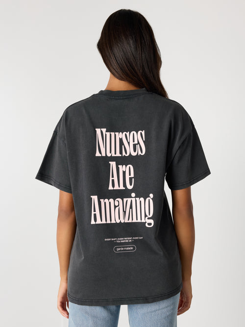 Oversized T-Shirt Unisexe - Nurses Are Amazing Pink