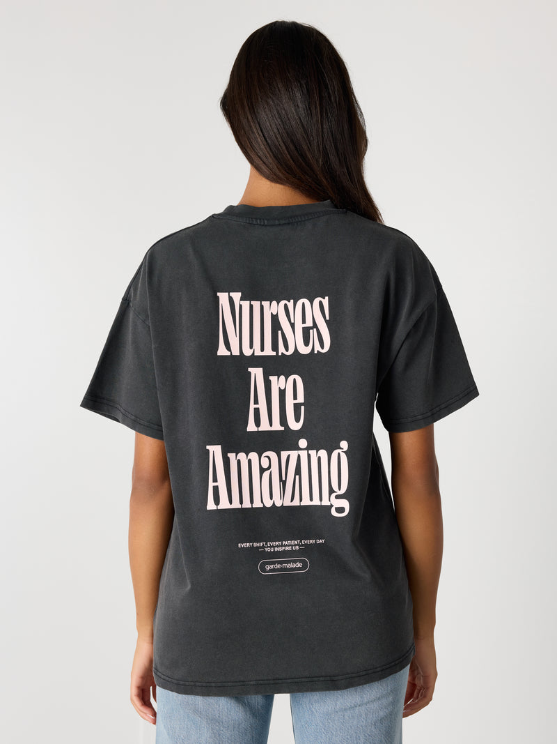 Oversized T-Shirt Unisexe - Nurses Are Amazing Pink