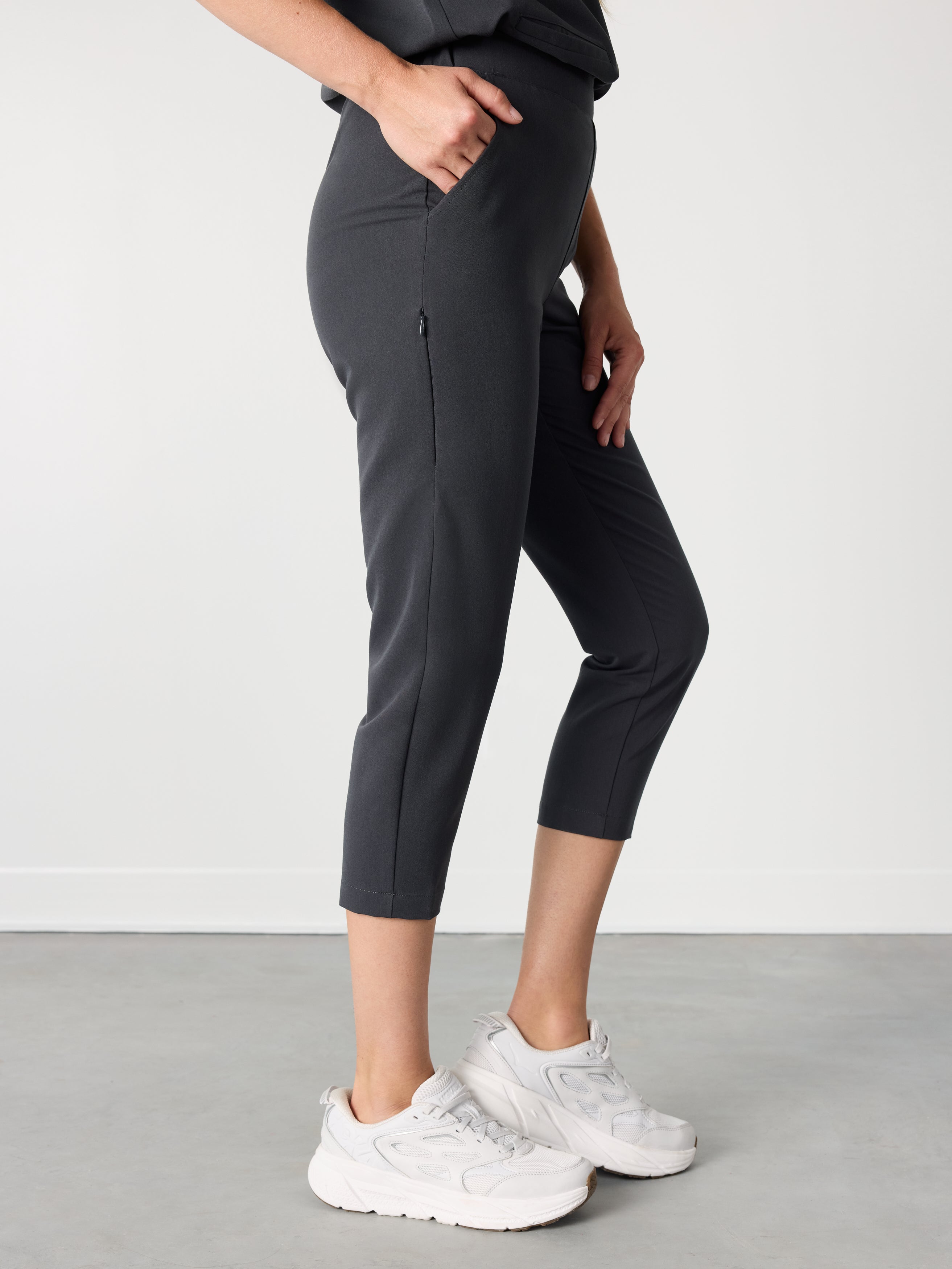 EVA RE-GARDE™ - CHARCOAL - 7/8 Scrub Pants - SILVADUR™