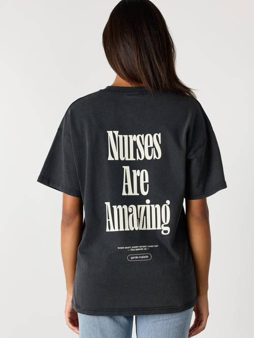 Oversized T-Shirt Unisexe - Nurses Are Amazing Ivory