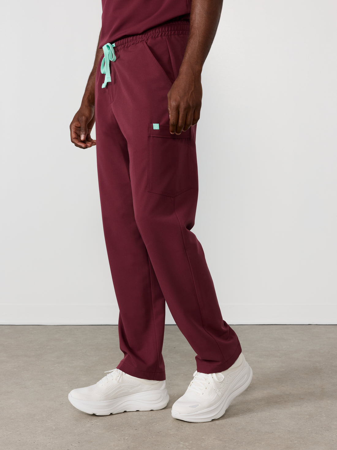 ROMEO RE-GARDE™️ - BURGUNDY - Straight Cut Scrub Pants - SILVADUR™️