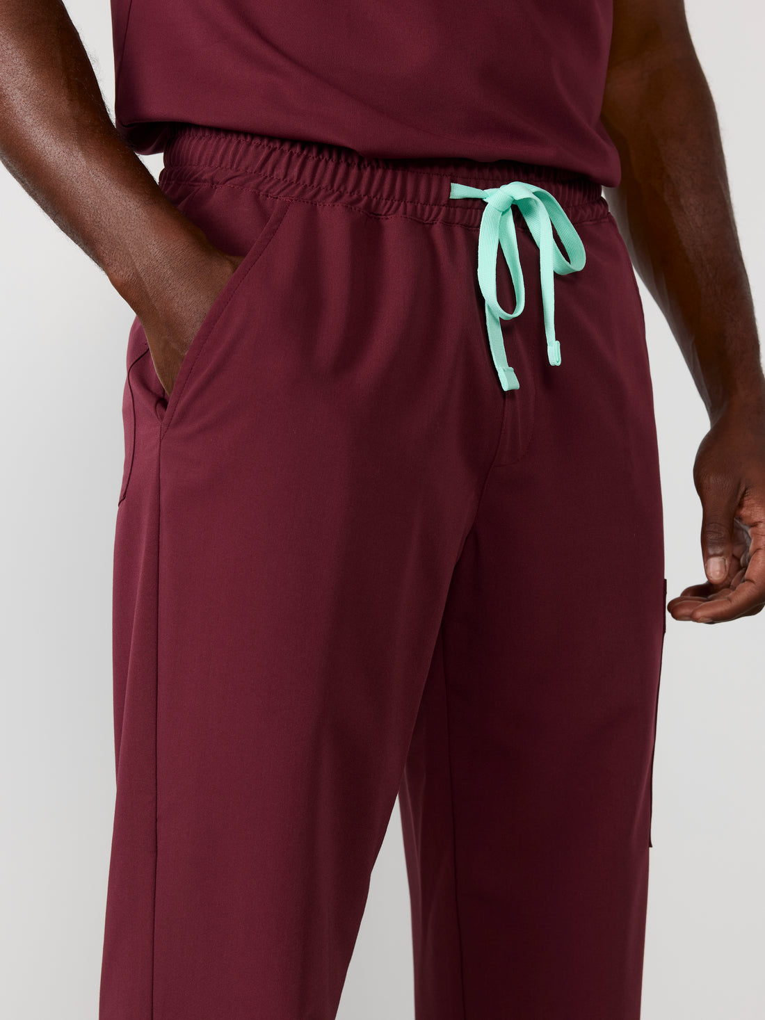 ROMEO RE-GARDE™️ - BURGUNDY - Straight Cut Scrub Pants - SILVADUR™️