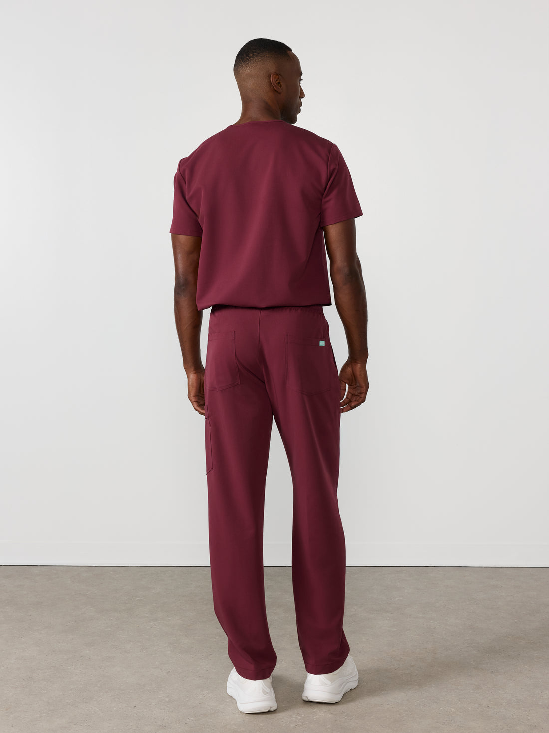 ROMEO RE-GARDE™️ - BURGUNDY - Straight Cut Scrub Pants - SILVADUR™️