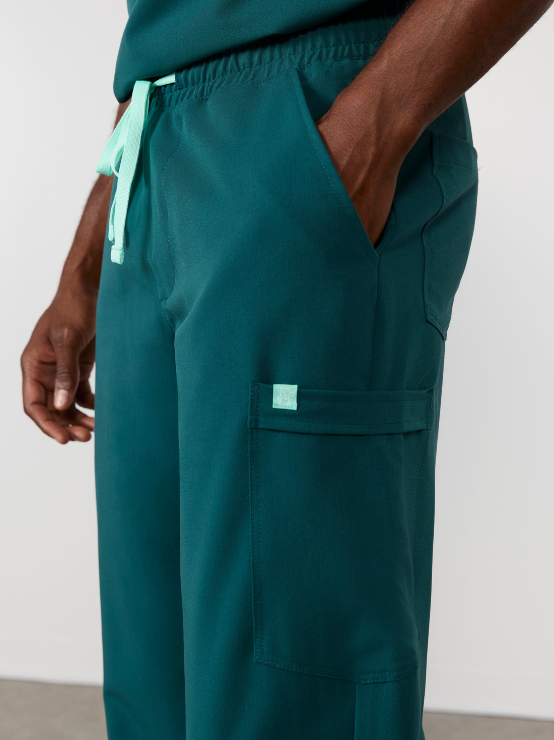 ROMEO RE-GARDE™️ - TEAL - Straight Cut Scrub Pants - SILVADUR™️