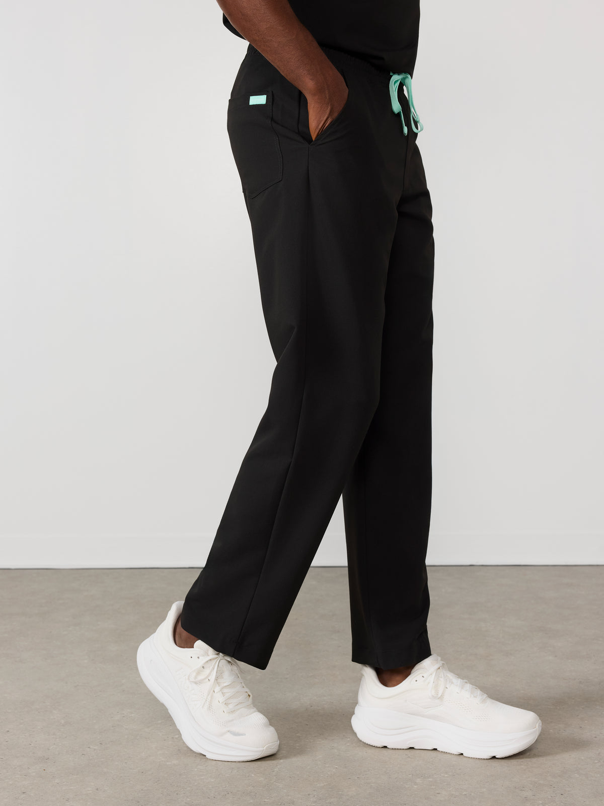 ROMEO RE-GARDE™️ - BLACK - Straight Cut Scrub Pants - SILVADUR™️