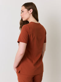 GABRIELLE RE-GARDE™ - SEQUOIA - One Pocket Scrub Top - SILVADUR™