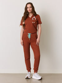 GABRIELLE RE-GARDE™ - TEAL - One Pocket Scrub Top