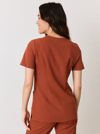 CHLOE RE-GARDE™ - SEQUOIA - Three Pockets Scrub Top - SILVADUR™