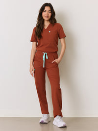 JULIETA RE-GARDE™ - SEQUOIA - Straight Cut Scrub Pants - SILVADUR™