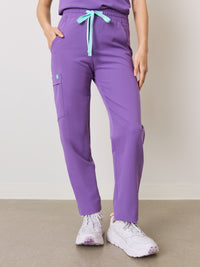 JULIETA RE-GARDE™ - ROYAL LILAC - Straight Cut Scrub Pants - SILVADUR™