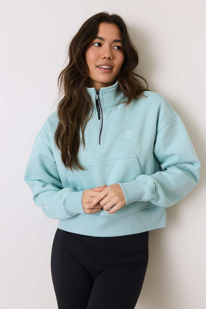 Half Zip Vest - Mint