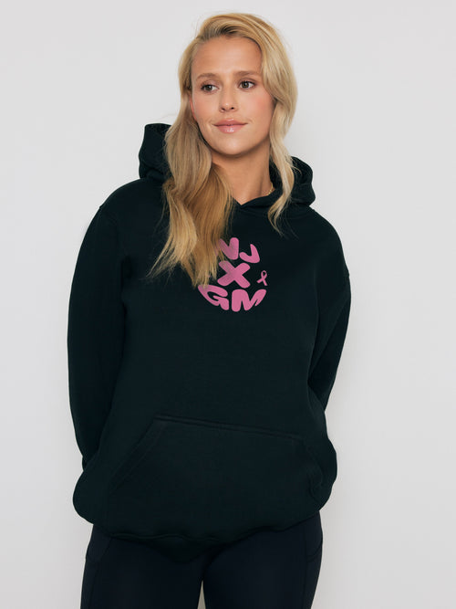 Premium Heavyweight Hoodie - Nurse John x La fondation cancer du sein du Québec - Black