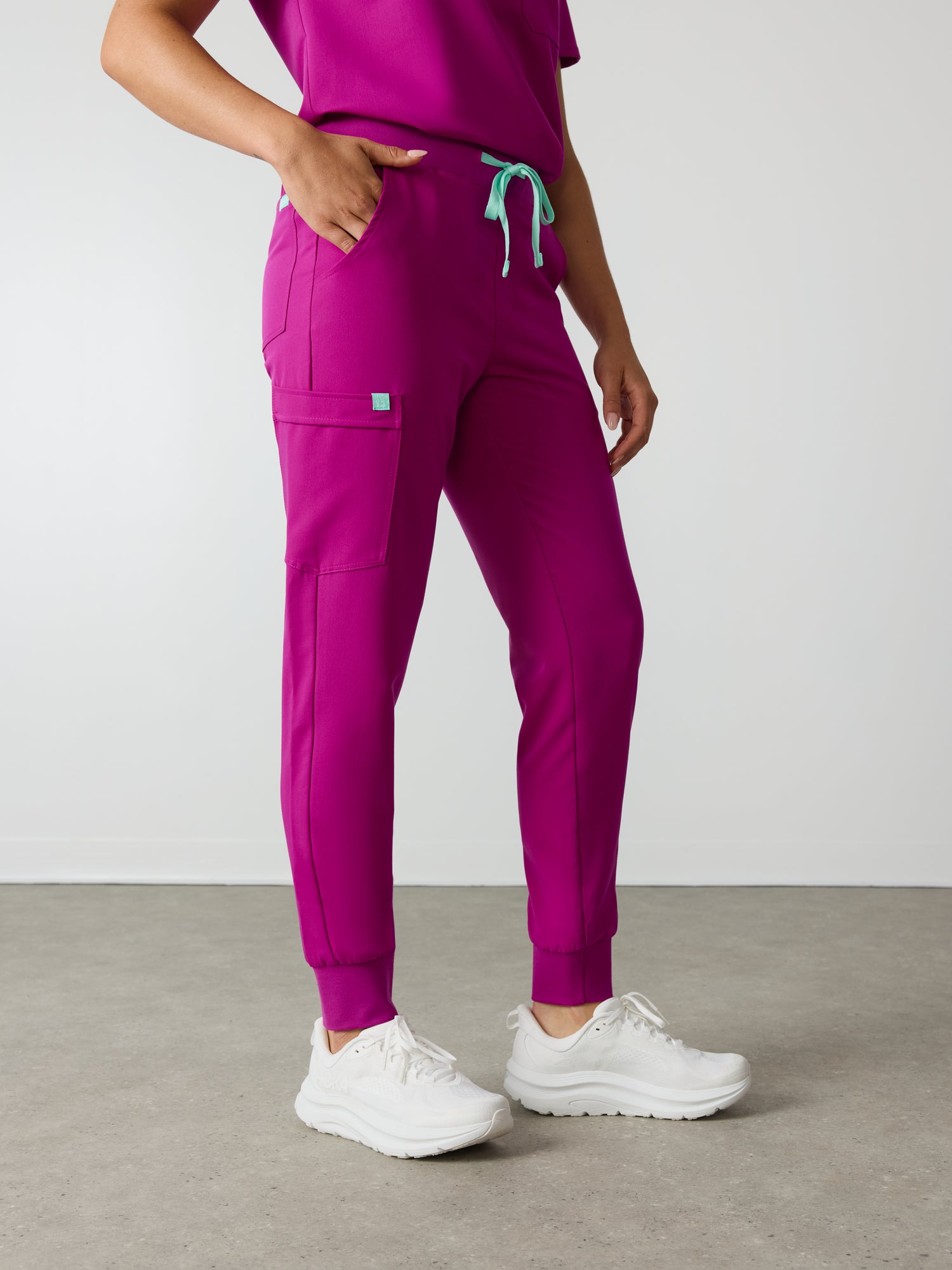 DEMI RE-GARDE™ - MAGENTA - Jogger Scrub Pants - SILVADUR™