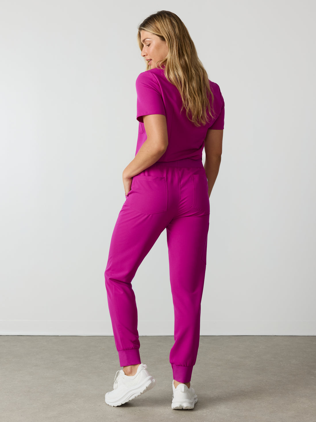 DEMI RE-GARDE™ - MAGENTA - Jogger Scrub Pants - SILVADUR™