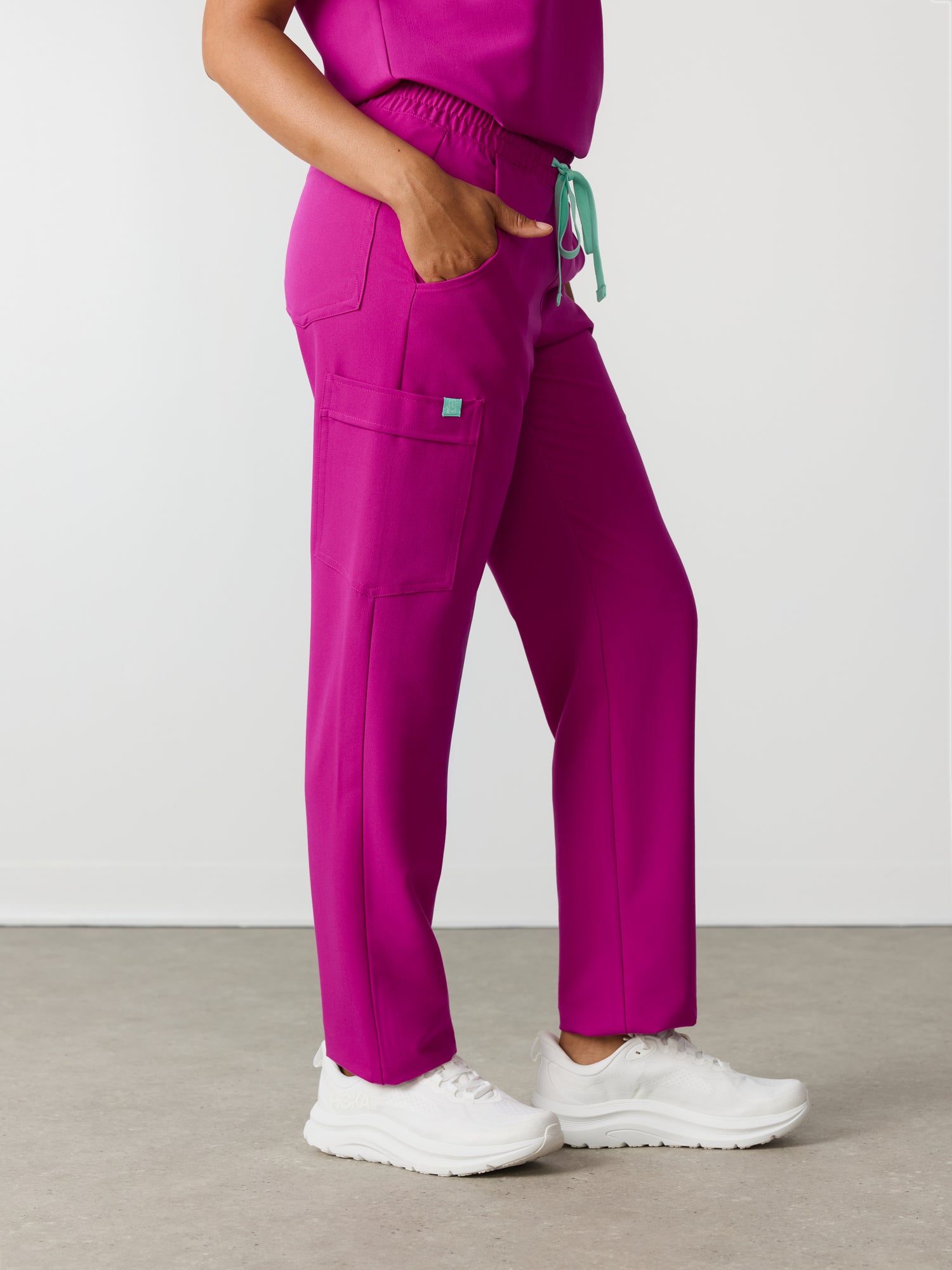 JULIETA RE-GARDE™ - MAGENTA - Straight Cut Scrub Pants - SILVADUR™