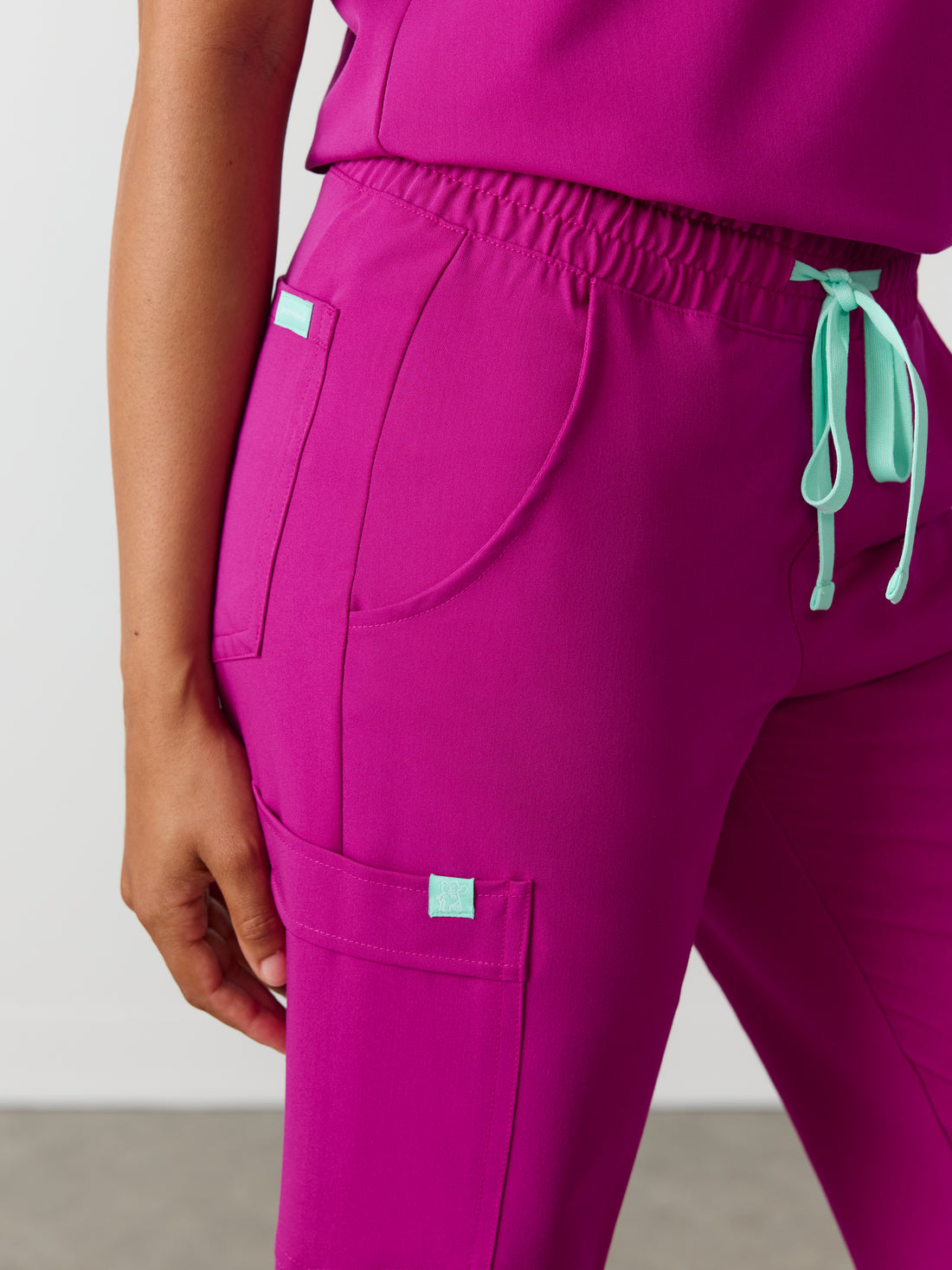 JULIETA RE-GARDE™ - MAGENTA - Straight Cut Scrub Pants - SILVADUR™