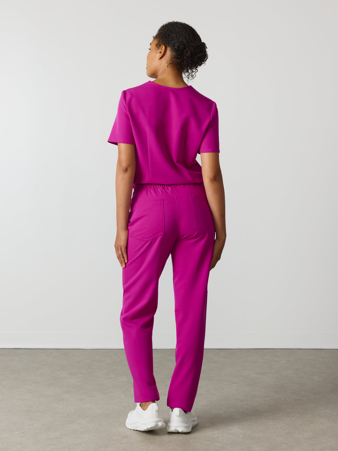 JULIETA RE-GARDE™ - MAGENTA - Straight Cut Scrub Pants - SILVADUR™