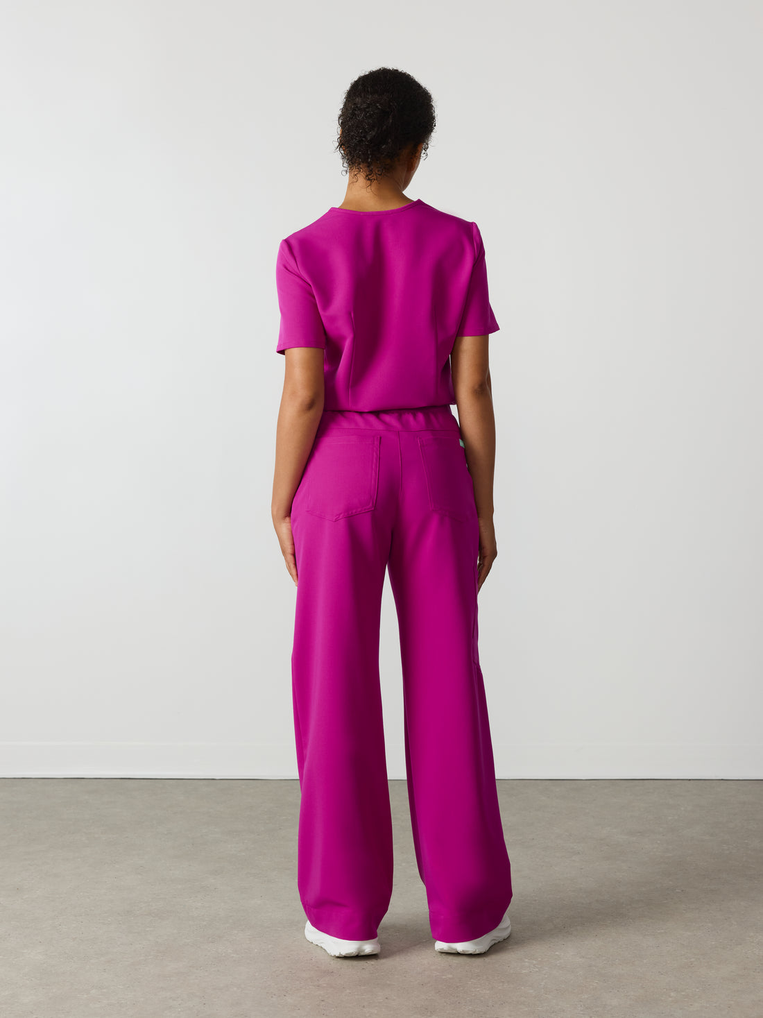 MILA RE-GARDE™ - MAGENTA - Wide Leg Scrub Pants - SILVADUR™