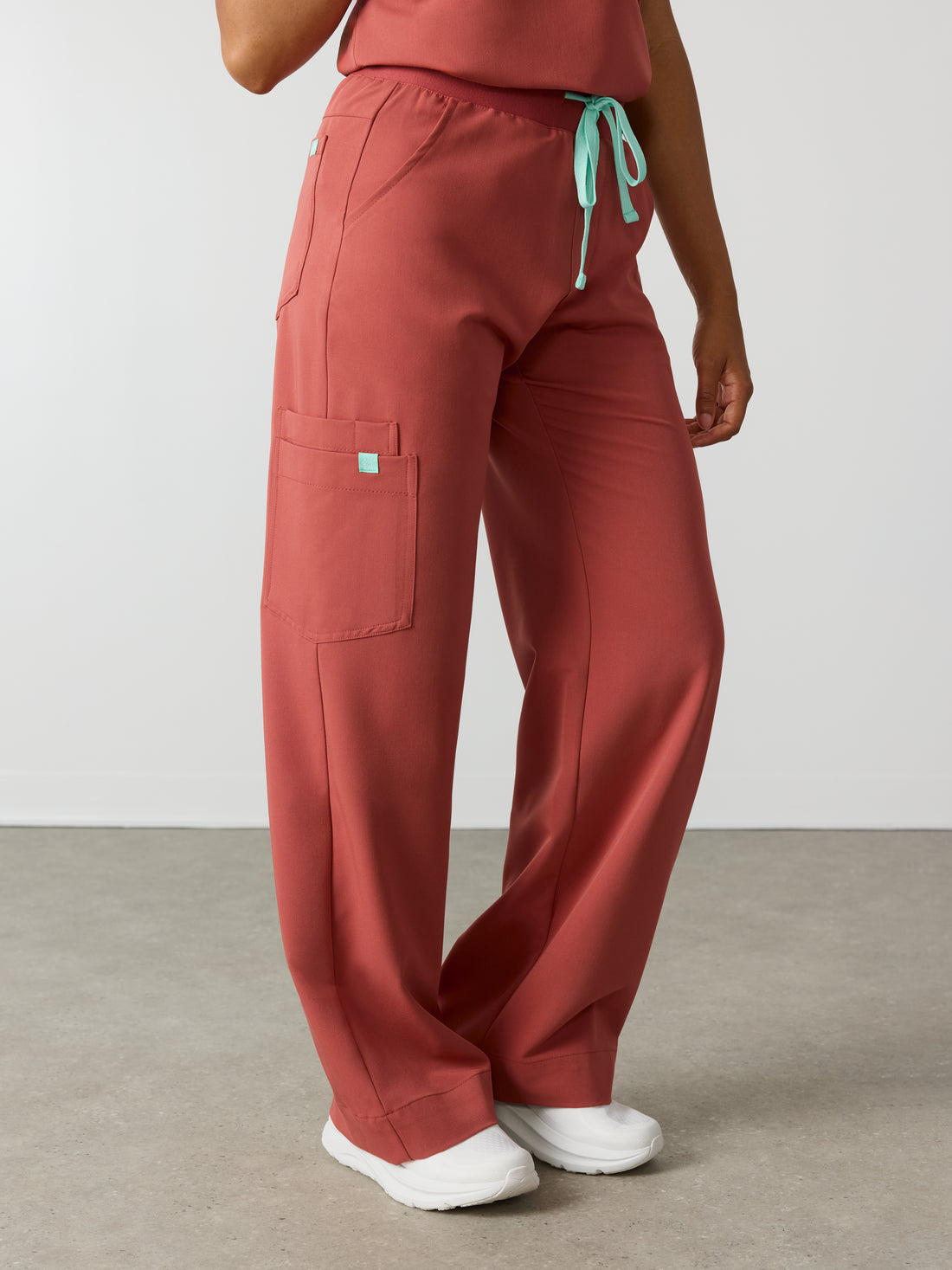 MILA RE-GARDE™ - MARSALA - Wide Leg Scrub Pants - SILVADUR™