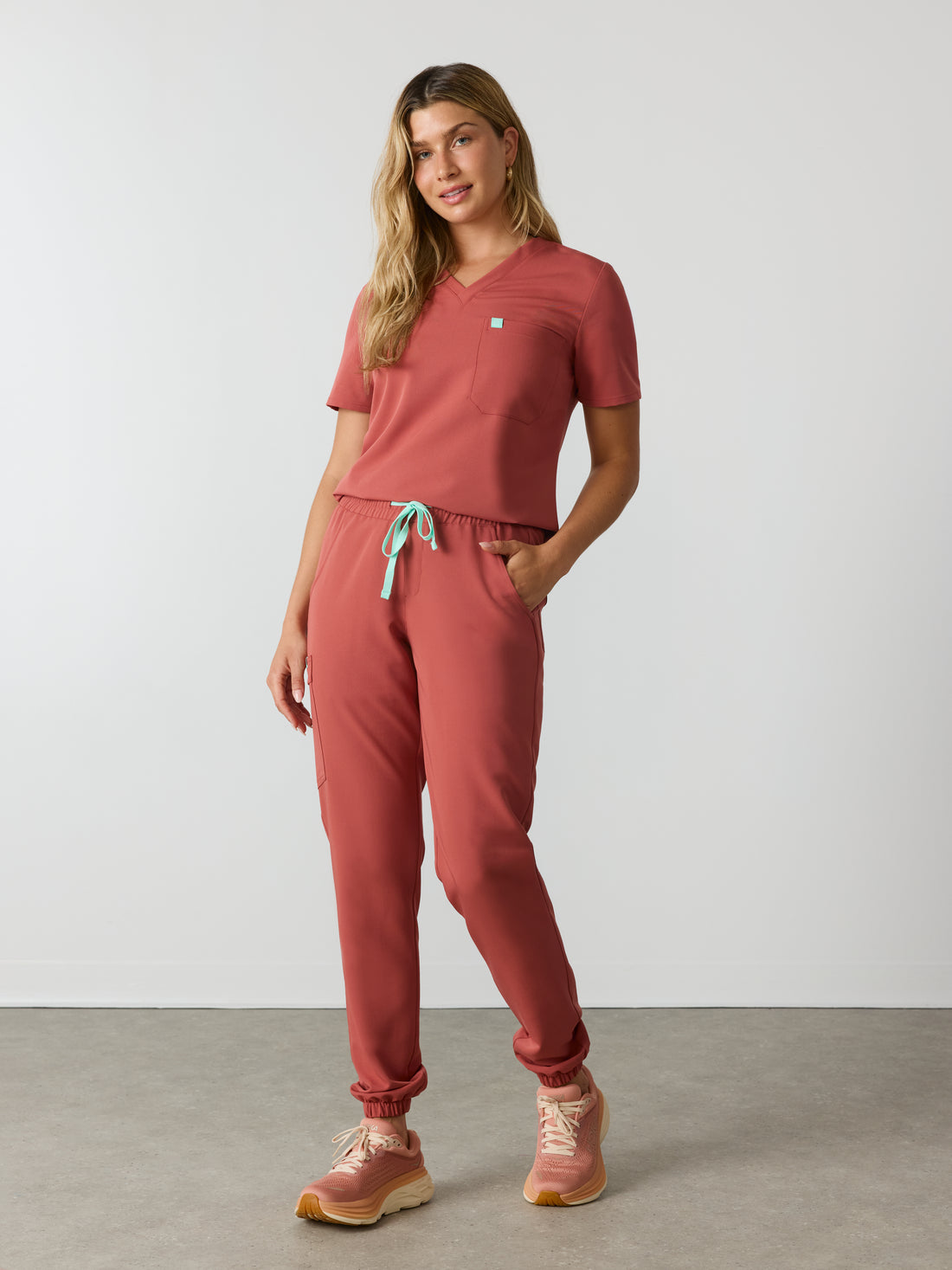 ROSIE RE-GARDE™ - MARSALA - Jogger Scrub Pants - SILVADUR™