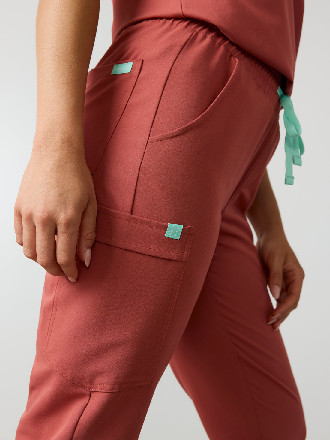 ROSIE RE-GARDE™ - MARSALA - Jogger Scrub Pants - SILVADUR™