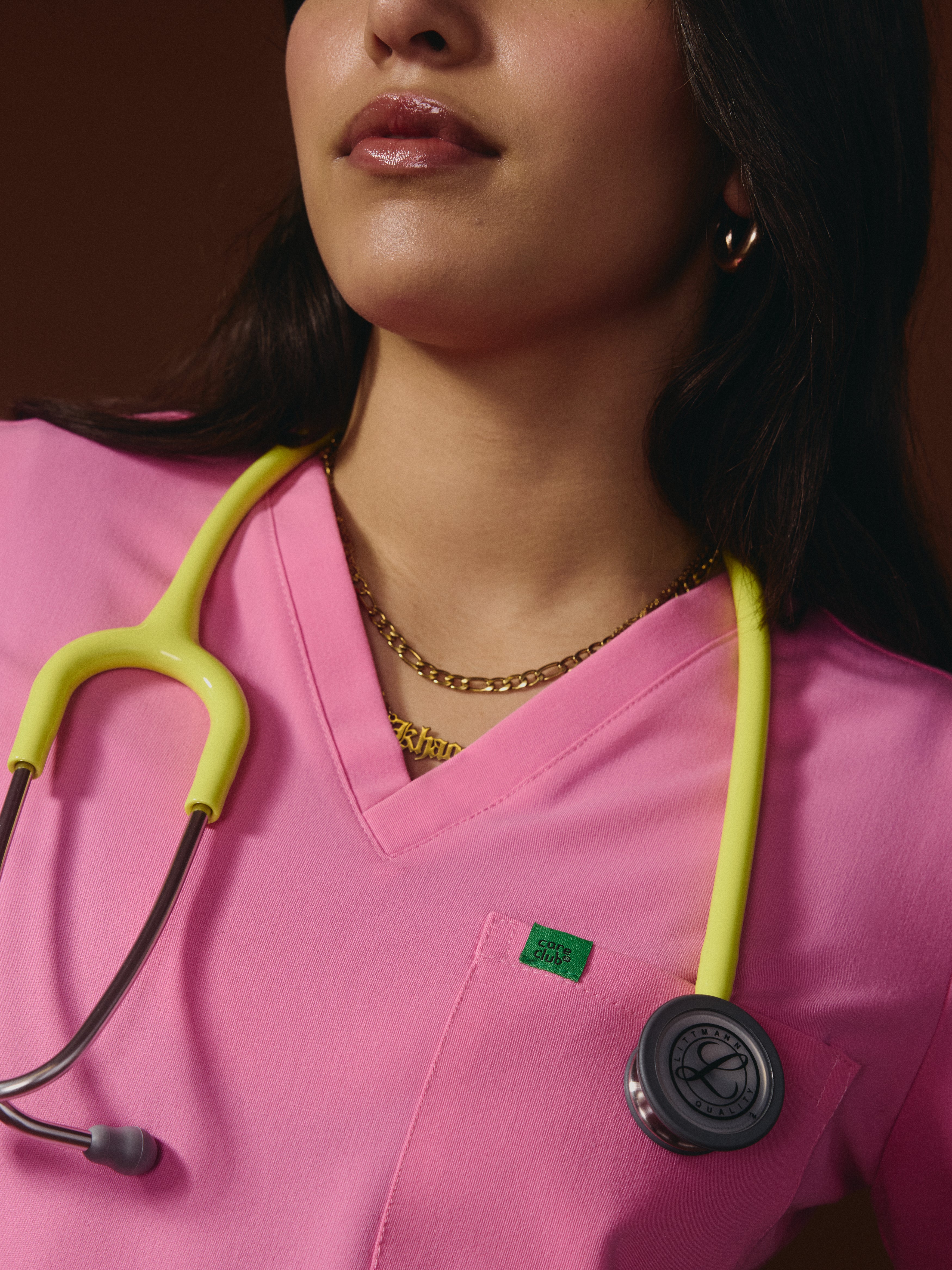 GABRIELLE RE-GARDE™ - G-M x PONY PINK - One Pocket Scrub Top - SILVADUR™