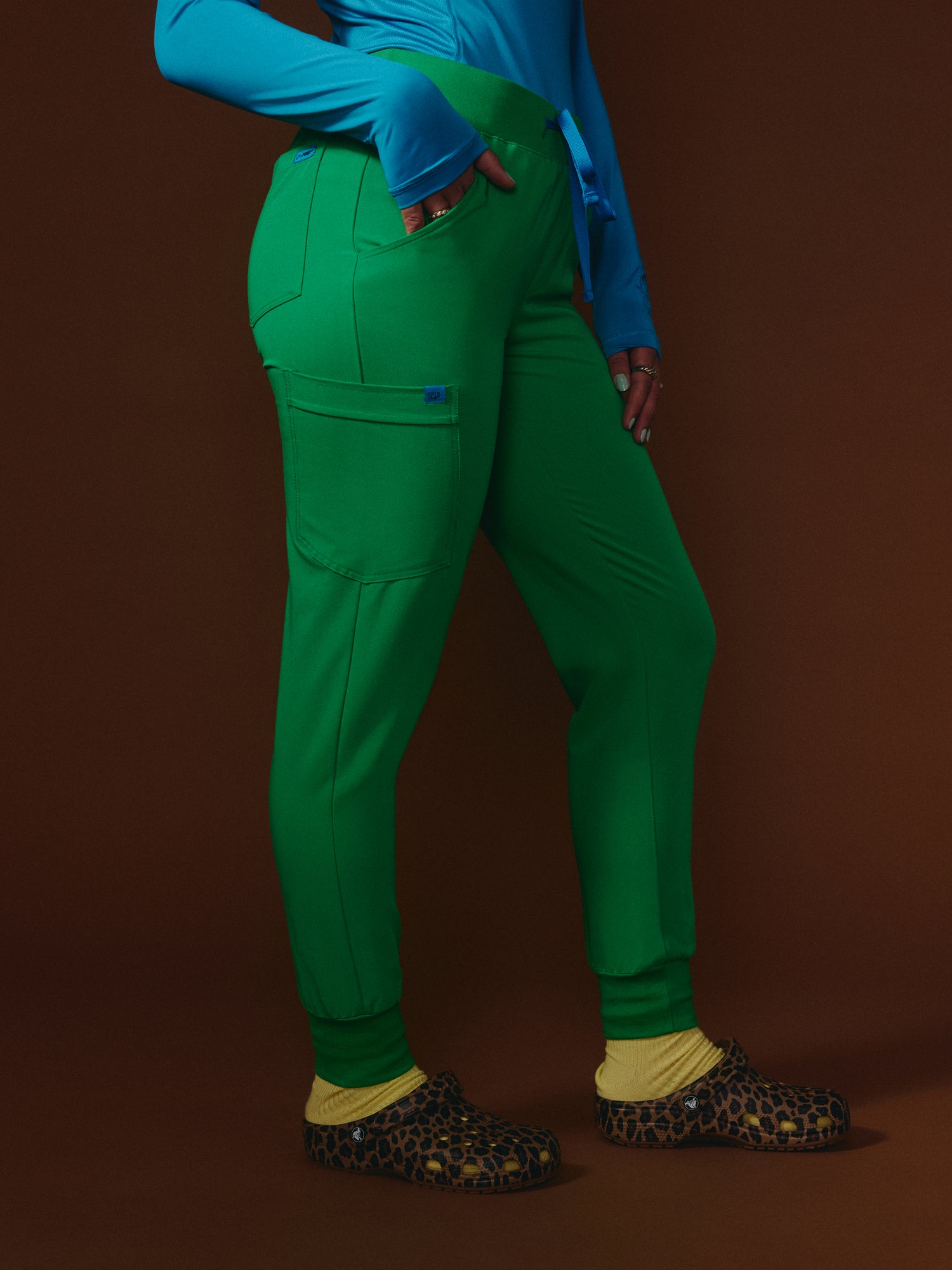 DEMI RE-GARDE™ - G-M x PONY GREEN - Jogger Scrub Pants - SILVADUR™