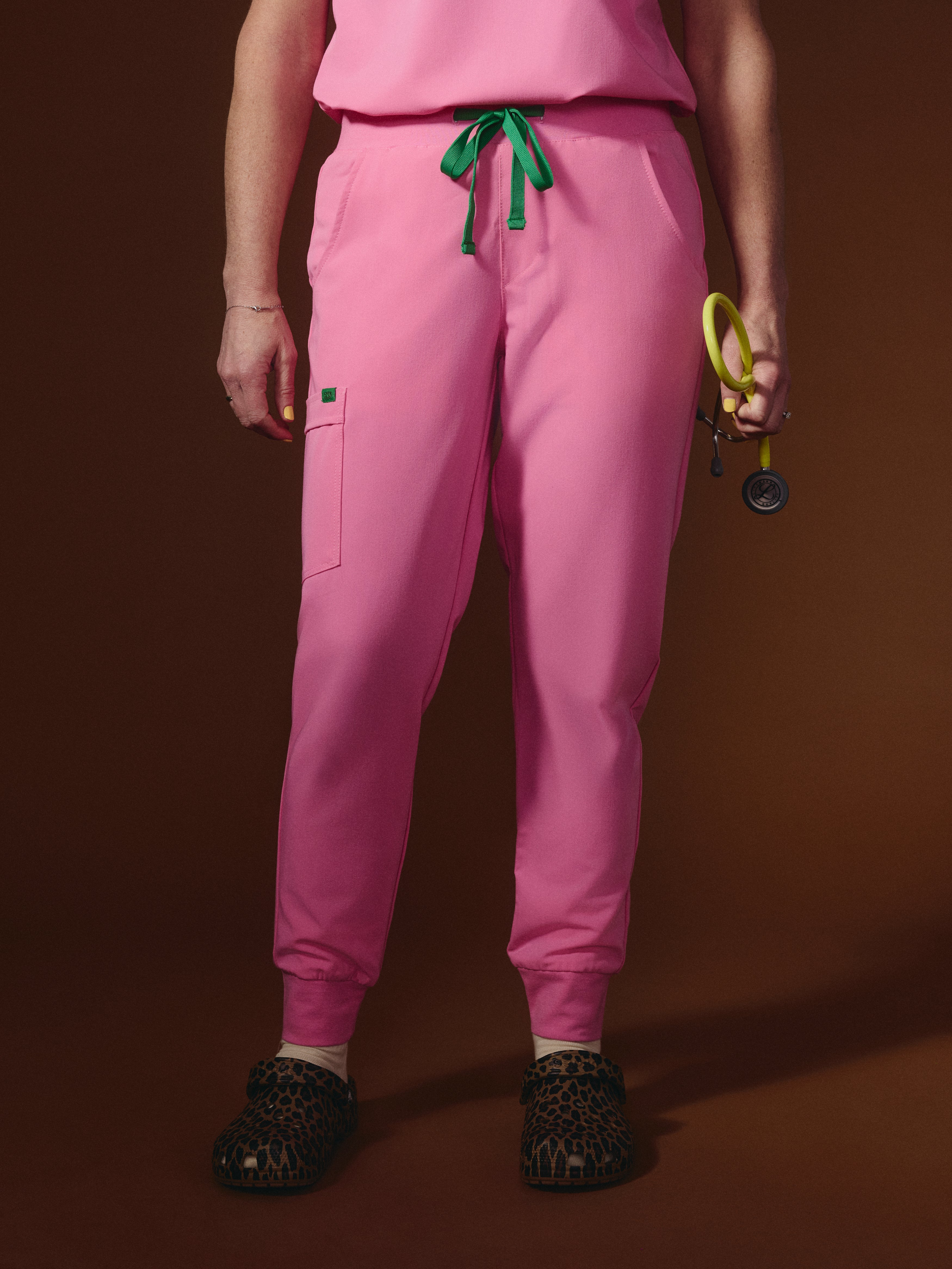 DEMI RE-GARDE™ - G-M x PONY PINK - Jogger Scrub Pants - SILVADUR™
