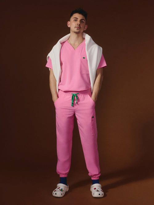 WILLIAM RE-GARDE™ - G-M x PONY PINK - Men's Jogger Pants - SILVADUR™