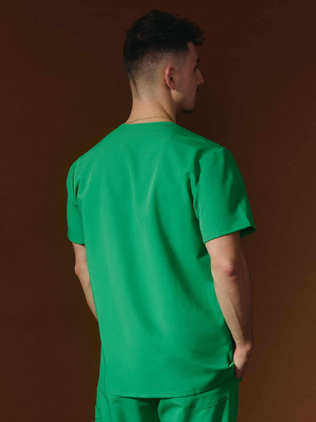 ZACK RE-GARDE™ - GM x PONY GREEN - Camiseta médica de tres bolsillos para hombre - SILVADUR™