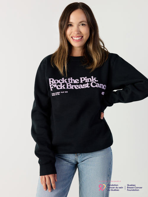 Rock The Pink - Crewneck Black