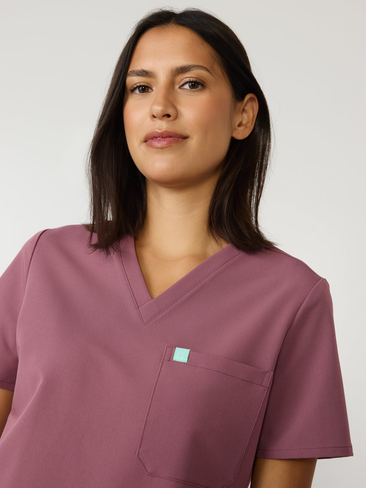 GABRIELLE RE-GARDE™ - ROSA ANTIGUO - Blusa médica de un bolsillo - VENTA FINAL
