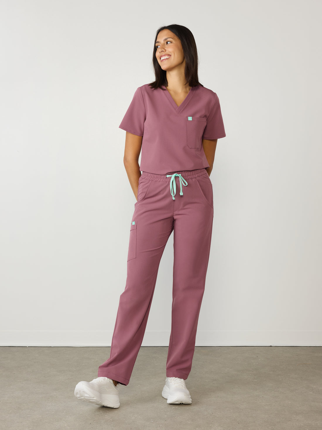 JULIETA RE-GARDE™ - ANTIQUE ROSE - Straight Cut Scrub Pants - SILVADUR™