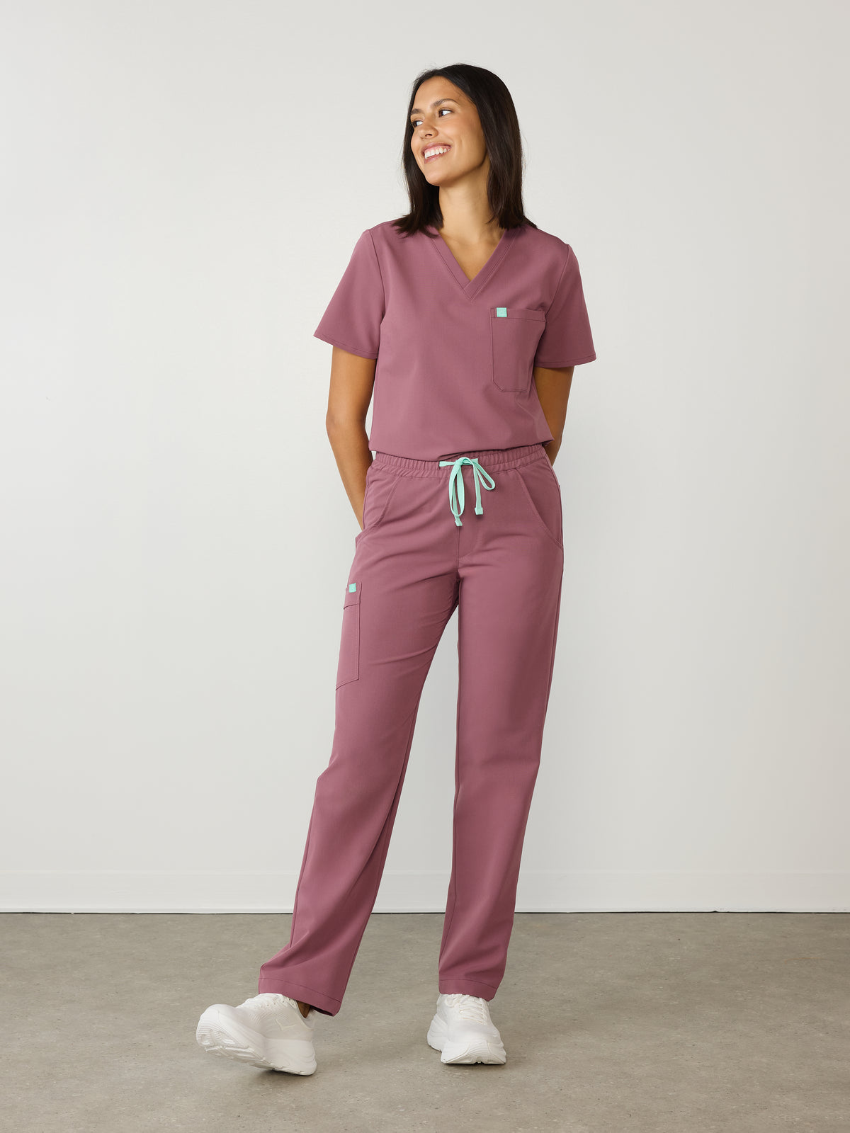 JULIETA RE-GARDE™ - ANTIQUE ROSE - Straight Cut Scrub Pants - SILVADUR™