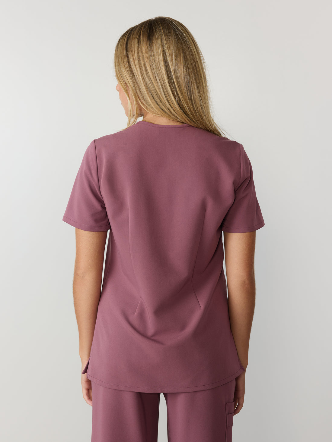 LIV RE-GARDE™ - ANTIQUE ROSE - Three Pockets Scrub Top - SILVADUR™