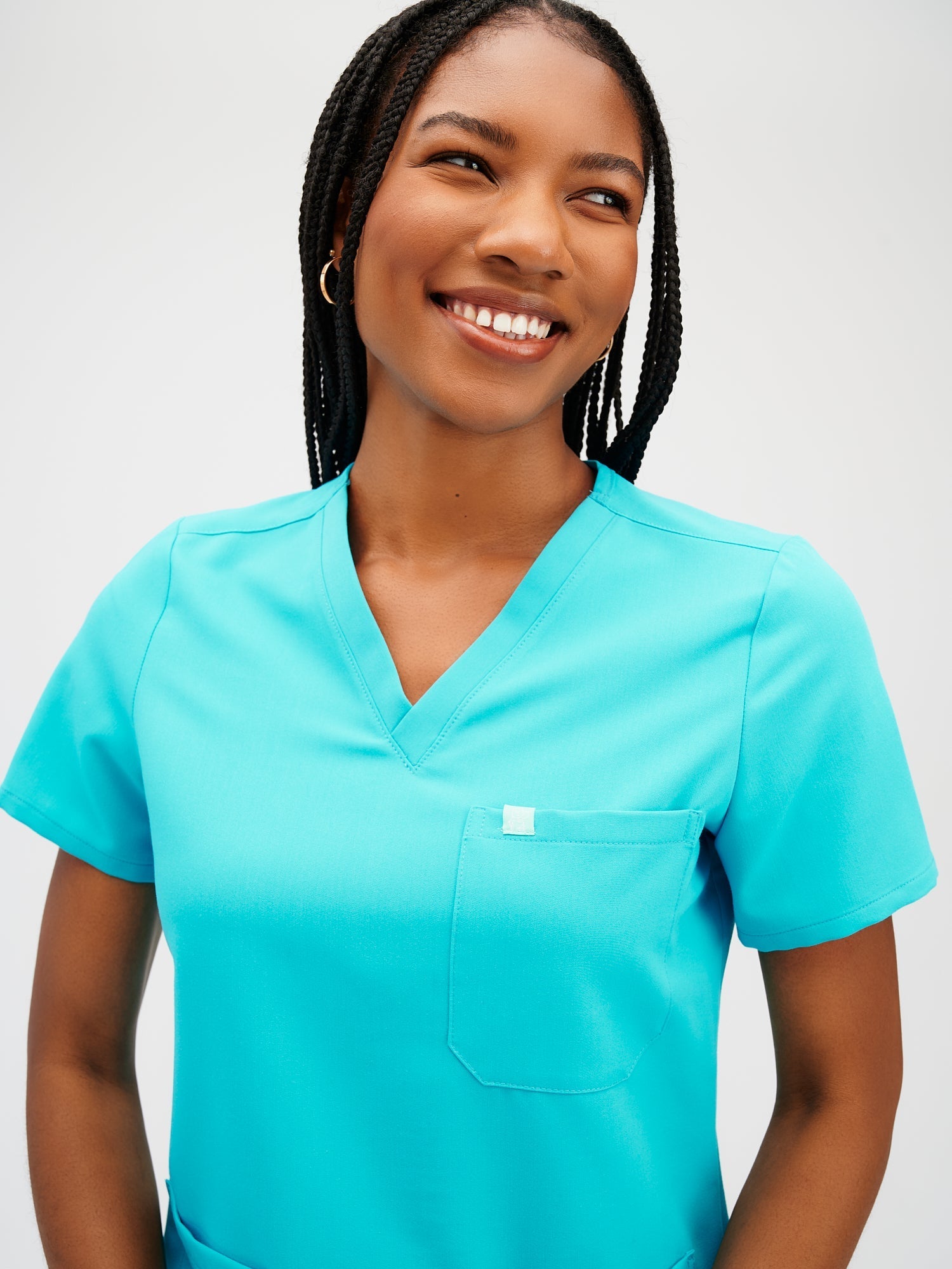 Teal clearance scrub top