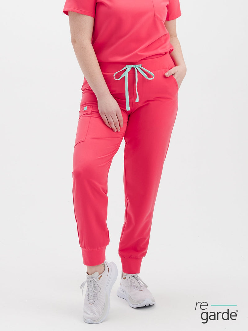 DEMI RE-GARDE™ - FLAMINGO PINK - Jogger Scrub Pants - FINAL SALE