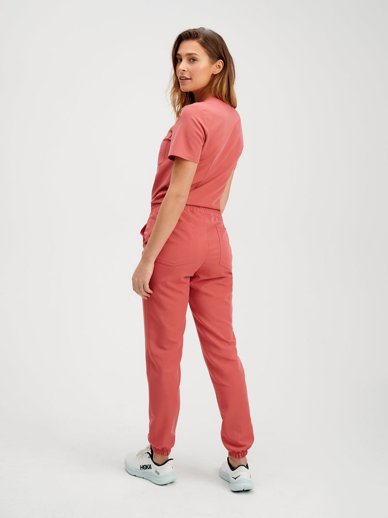 ROSIE RE-GARDE™ - MINERAL RED - Jogger Scrub Pants - FINAL SALE