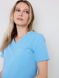 GABRIELLE RE-GARDE™ - CLASSIC BLUE - One Pocket Scrub Top