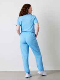 JULIETA RE-GARDE™ - CLASSIC BLUE - Straight Cut Scrub Pants - SILVADUR™