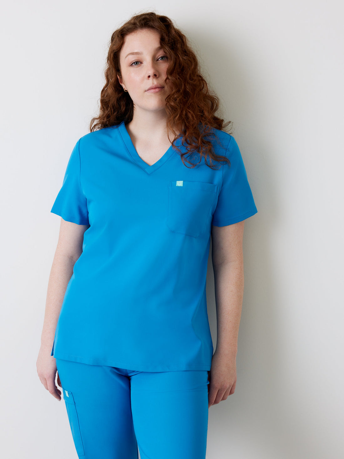 GABRIELLE RE-GARDE™ - AZUL AZUL - Blusa médica de un bolsillo