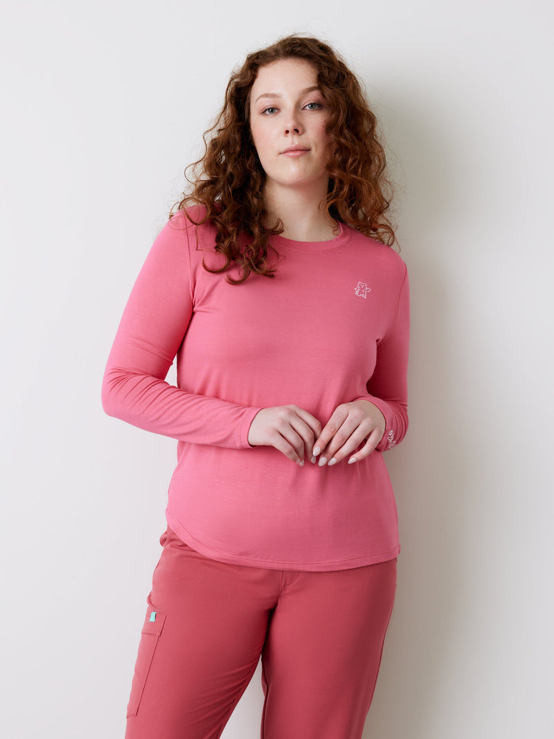 Women Underscrub – Melon Pink - Long Sleeves