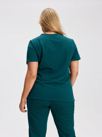 GABRIELLE RE-GARDE™ - TEAL - One Pocket Scrub Top