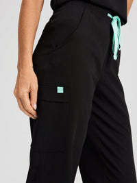 JULIETA RE-GARDE™ - BLACK - Straight Cut Scrub Pants