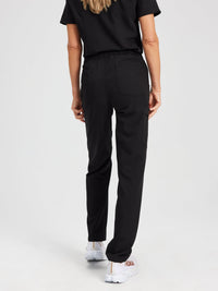 JULIETA RE-GARDE™ - BLACK - Straight Cut Scrub Pants