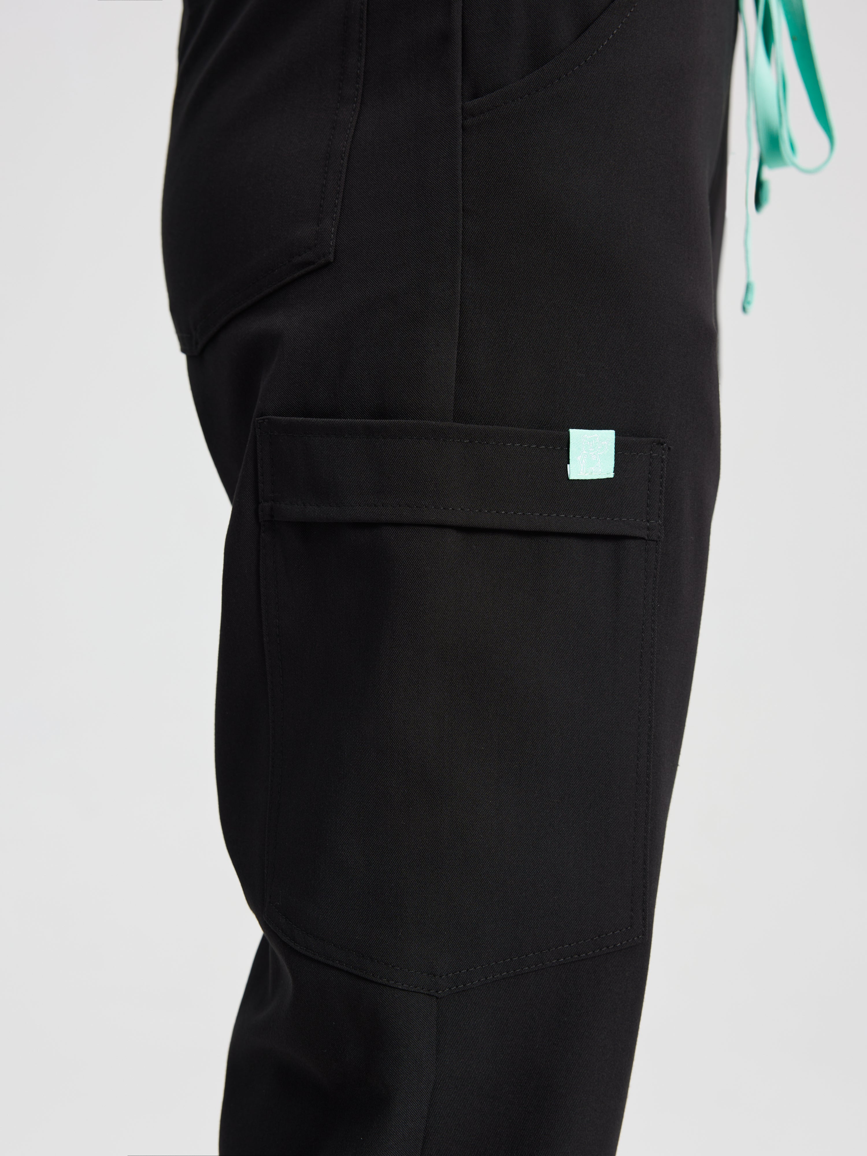 DEMI RE-GARDE™ - BLACK - Jogger Scrub Pants - SILVADUR™